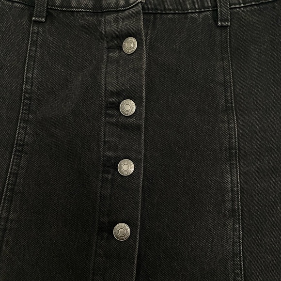 Black Denim Skirt - Picture 2 of 3